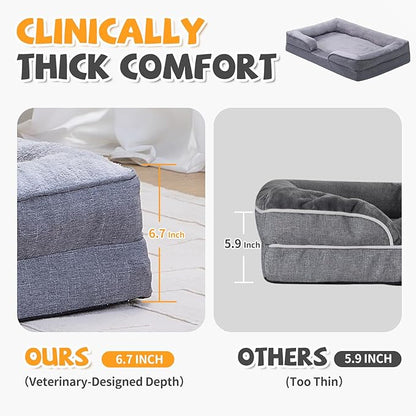Makigued Orthopedic Dog Bed for Medium Dogs Egg Crate Foam Pet Sofa - Image 4