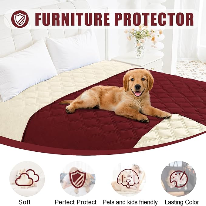Smiry Waterproof Dog Bed Cover Blanket 30x53, Soft Reversible Pet Blanket - Image 8