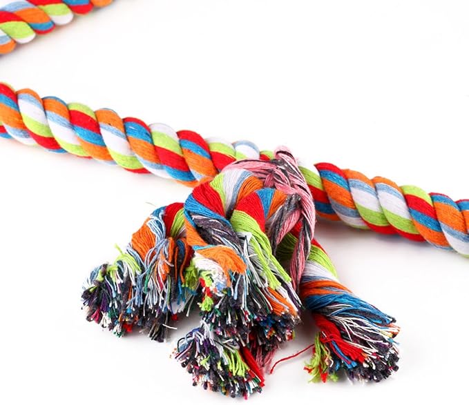 KinTor Medium Triangle Rope Swing Bird Toy Parrot Cage Toys Cages Conure - Image 3
