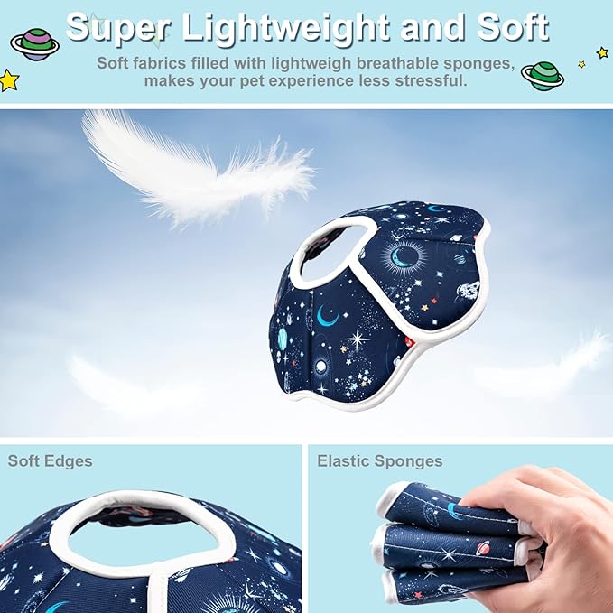 Depets Cat Cone Collar Soft, Adjustable Lightweight Cat Recovery E Collar to - Image 5