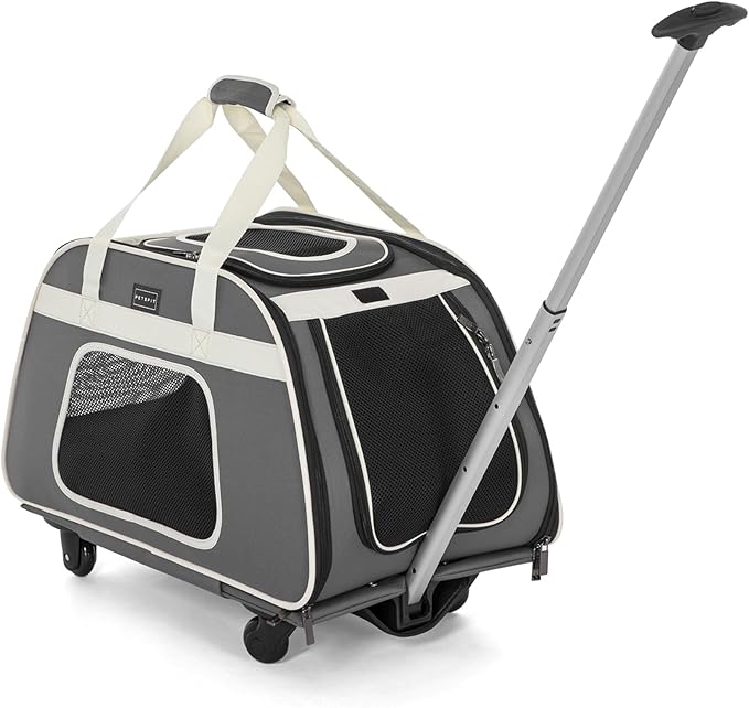 PETSFIT Large Pet Carrier with Wheels Designed by Petsfit