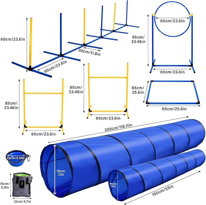 Dog Agility Training Equipment, Dog Agility Course Backyard Set - Image 5