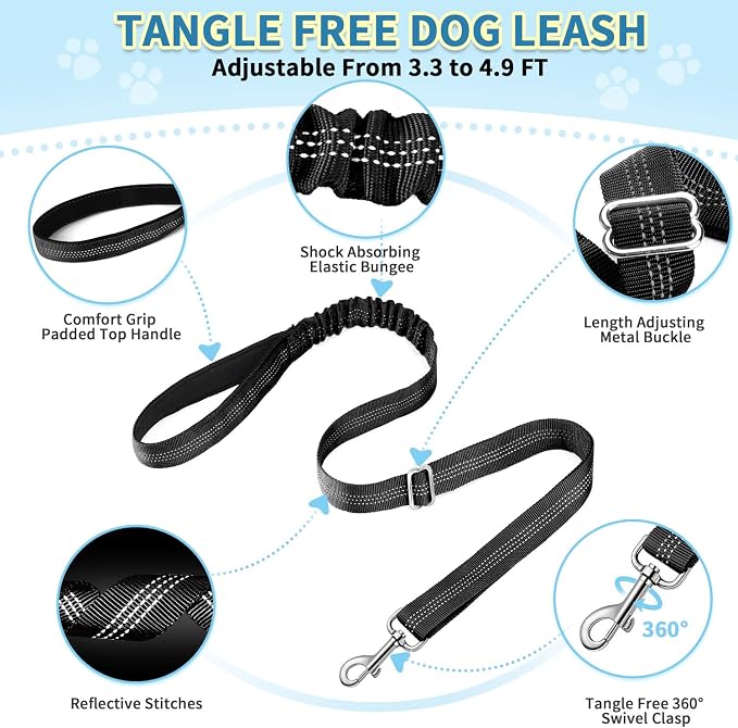 SlowTon No Pull Small Dog Harness and Leash Set, Puppy Soft Vest Harness Neck & - Image 8