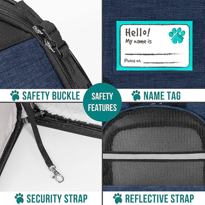 PetAmi Dog Cat Backpack Carrier, Expandable Pet Carrier Backpack - Image 5