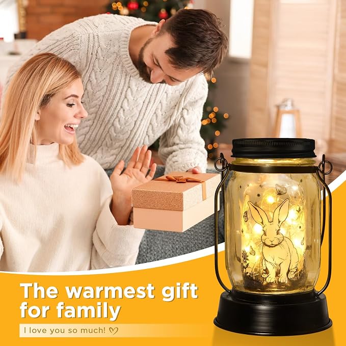 kyoryuger Bunny Gifts for Women/Men Bunny Lovers Solar Lantern Mom Birthday - Image 4