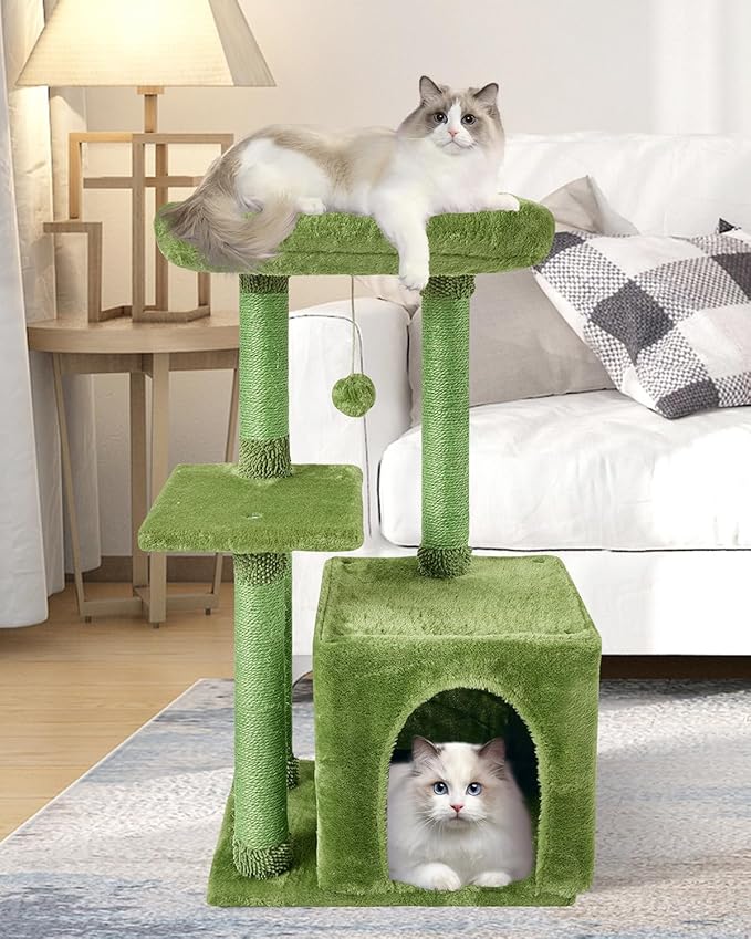 FISH&NAP Cute Cat Tree Kitten Cat Tower by FISHNAPthemeaningisthatcatliketoeatfishandhaveanaphopeyourbabylikeit