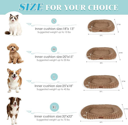 Washable Medium Size Dog Bed, Durable Calming Orthopedic Pet Bed - Image 5