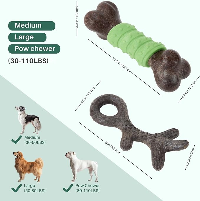 Gardner Pet 2-Pack Dog Chew Toy, Long Lasting Interactive Dog Toys Add Shredded - Image 4