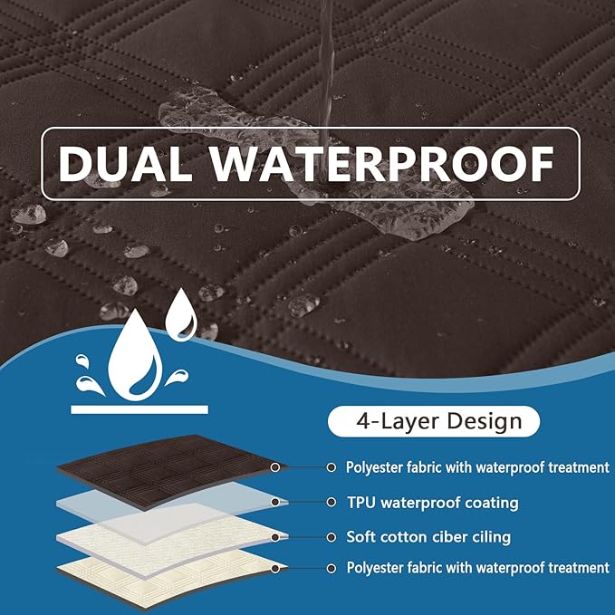 hyha Waterproof Dog Blanket, Reversible Pet Bed Blanket, Soft Sofa Couch Cover - Image 3