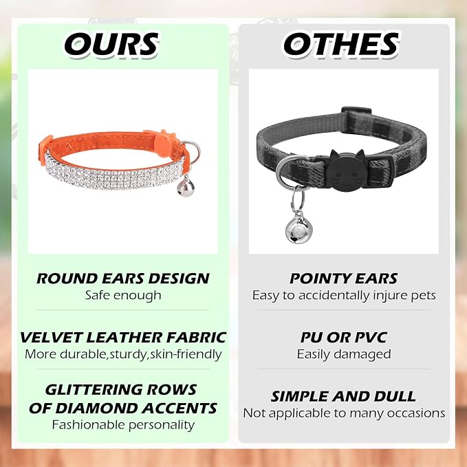 EXPAWLORER Soft Velvet Safe Cat Collars - Image 4