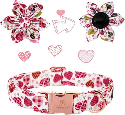 Lionheart Glory Heart Dog Collar, Valentine's Day Dog Collars - Image 3