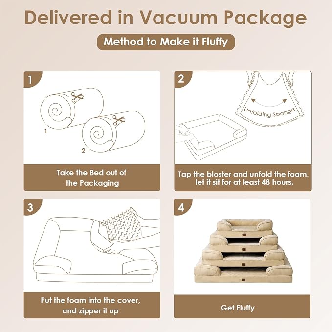 EHEYCIGA Orthopedic Dog Bed for Medium Dogs, Waterproof Memory Foam Medium Dog - Image 6
