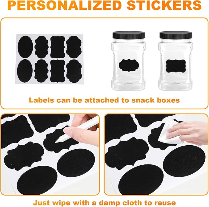 Dog Treat Jar for Countertop, 9.8 * 5.1 * 6'' 2 Layer Dog Treat Container - Image 4