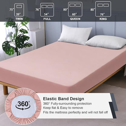 Waterproof Mattress Protector Queen, Fitted Sheet Style Breathable Mattress - Image 5