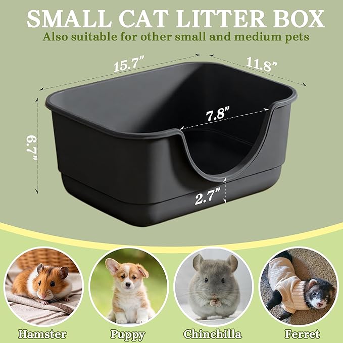2 Pack Low Entry Small Litter Box - Image 5