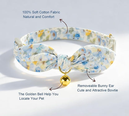 Bunny Ear Bowtie Cat Collar - Image 2