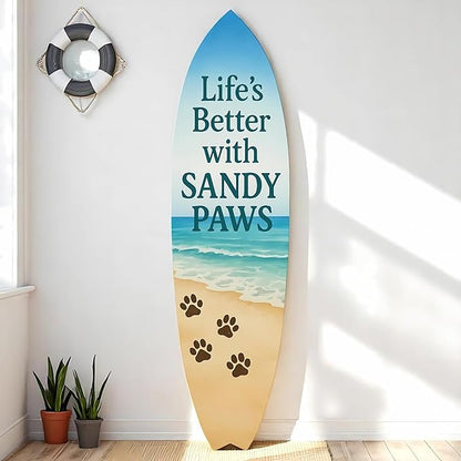 JennyGems Outdoor Decorative Surfboard Wall Art, Pet Wall Decor - Image 2