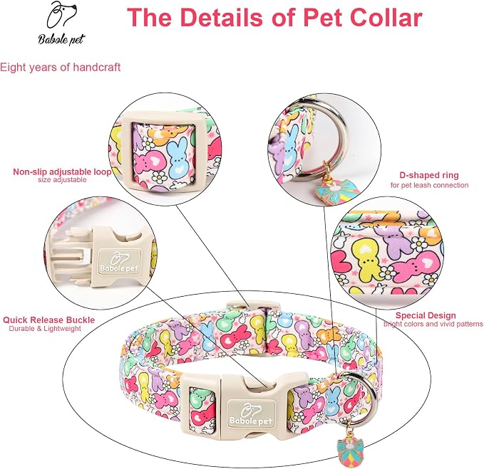 Easter Dog Collar for Medium Dogs - Image 3