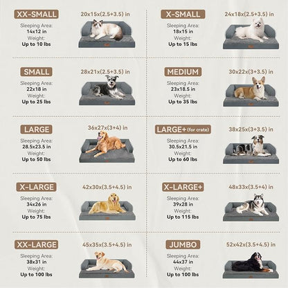 Large Dog Bed Orthopedic Washable - Image 2