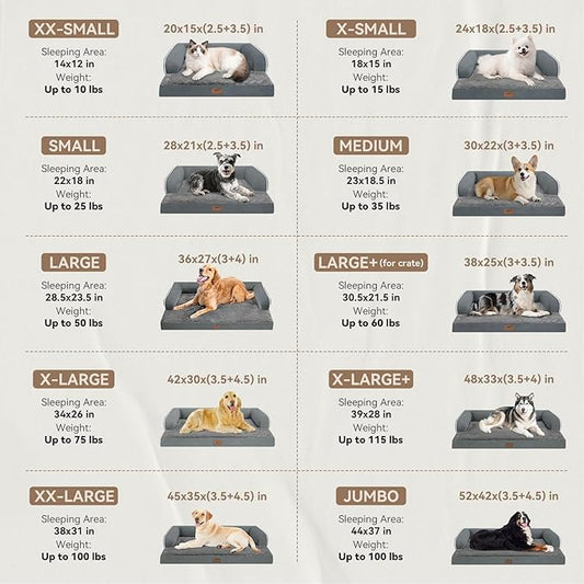 Large Dog Bed Orthopedic Washable - Image 2
