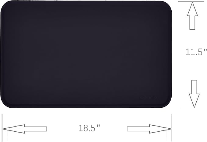 Amazon Basics Waterproof Anti-Slip Silicone Cat & Dog Food Mat, Pet Mats - Image 3