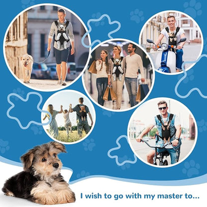 YUDODO 2-Pack Pet Dog Carrier Backpack Adjustable Dog Front Carrier, Legs Out - Image 4