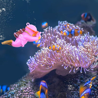 onesimcr Floating Fish Tank Decorations, Aquarium Decorations, Lovely Diver - Image 4