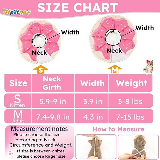 Cat Cone Collar Soft, Waterproof Cat Recovery Collar After Surgery, Adjustable - Image 5