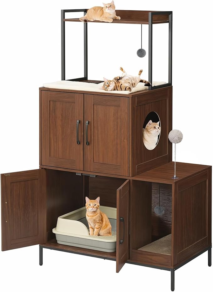 HOOBRO Litter Box Enclosure, Litter Box Furniture - Image 9