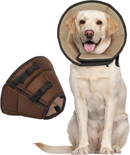 Dog Cone for Large Dogs After Surgery, Adjustable Soft Recovery Cone Collar for by LETSQK