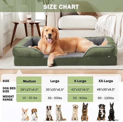 INVENHO Orthopedic Dog Bed for Large Dogs, Washable Waterproof, Egg-Crate Foam - Image 7