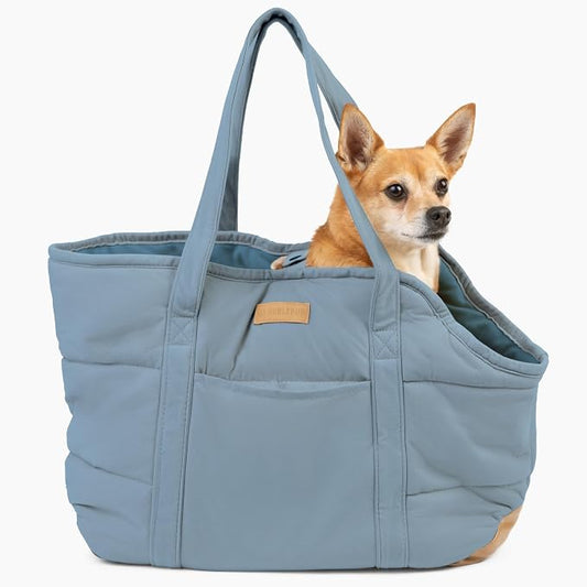 Plush Dog Purse Carrier for Small Dogs, Soft Dog Tote Bag by NoblePup