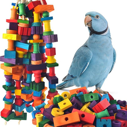 Bird Toys for Parrots, Natural Parrot Chew Training Foot Toy for Amazon African by DBNESS