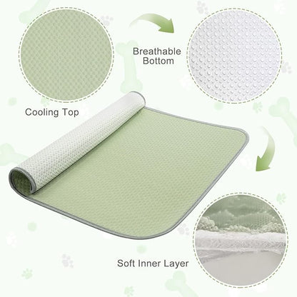 Summer Dog Cooling Mat Washable Ice Silk Self Cool Pad - Image 5
