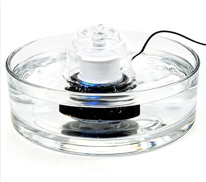 Glass Cat and Dog Water Fountain 90oz/2.7L, Automatic Pet Water Dispenser - Image 2