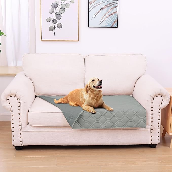 hyha Waterproof Dog Bed Blanket, Soft Pet Blankets, Waterproof Couch Cover by hyha