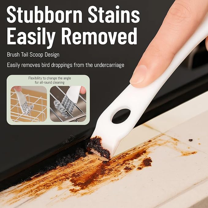 2 PCS Bird Cage Cleaner, Long Handle Bird Poop Remover - Image 5
