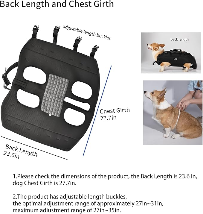 Dog Backpack Carrier for Medium Dogs Emergency Backpack, Joint Injuries - Image 5