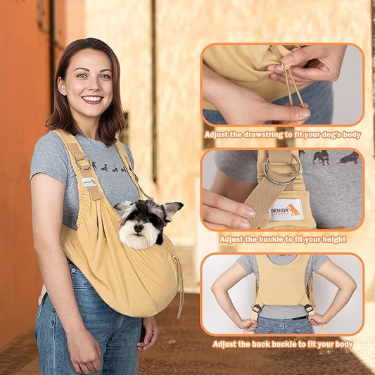 Dog Sling Carriers for Small Dogs, Carrier Sling for Cats and Puppy, Carrying - Image 2
