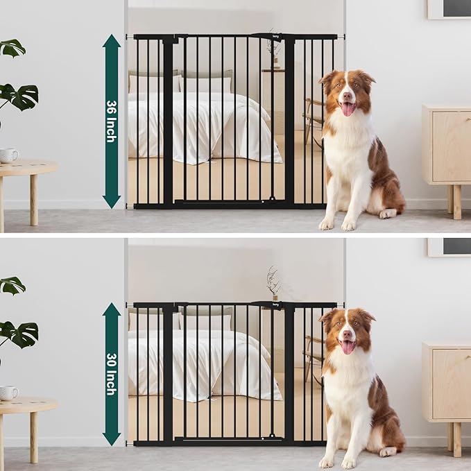 keny 36" Extra Tall Baby Gate for Doorways, Fits Openings 29.7" to 46" Wide - Image 3