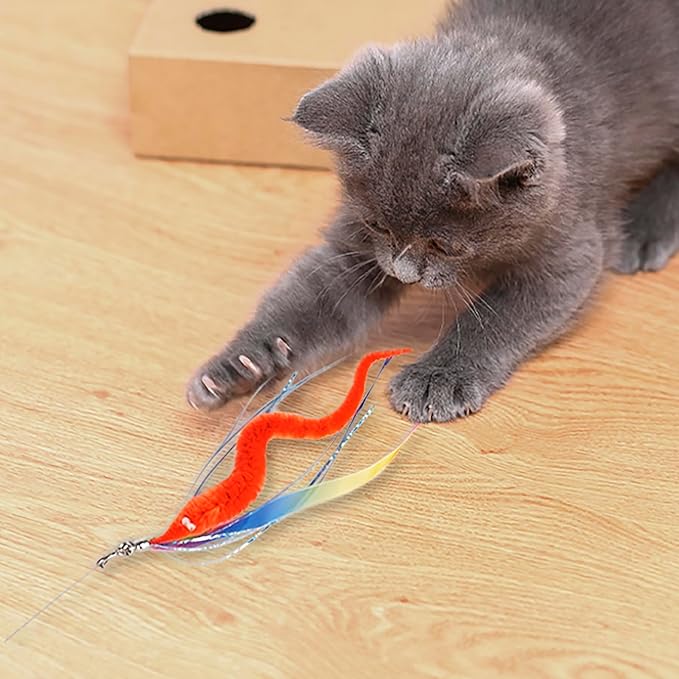 JXFUKAL Cat Feather Toy Refills - Image 3
