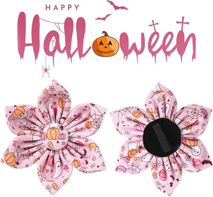 Halloween Dog Collar With Flower, Fancy Bowtie Gift - Image 4