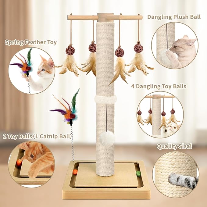 Cat Scratching Post, Scratcher Tree Tower - Image 2