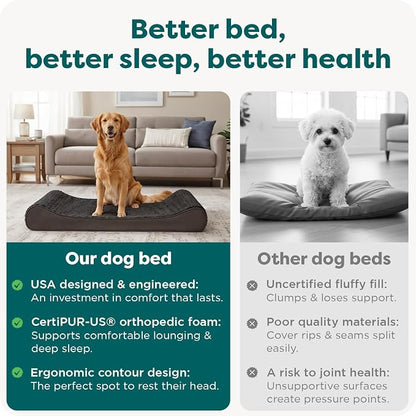 FurHaven Orthopedic Dog Bed for Large Dogs, Luxe Lounger Contour Mattress - Image 7