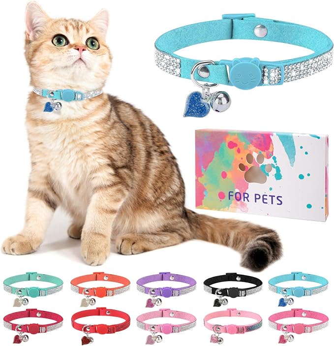 Rhinestone Cat Collar Breakaway by DILLYBUD