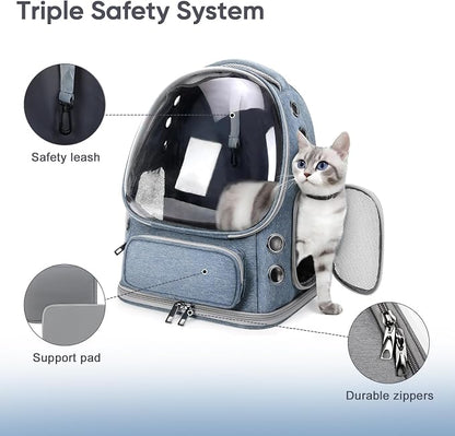 Cat Backpack Carrier, Breathable Cat Bubble Backpack - Image 5