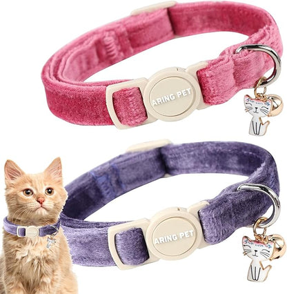 ARING PET 2 Pack Cat Collars-Cute Breakaway Cat Collar by ARINGPET