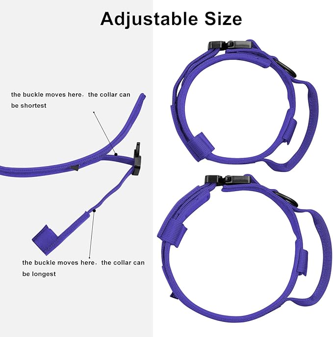 DAGANXI Tactical Dog Collar, Adjustable Military Training Nylon Dog Collar - Image 4