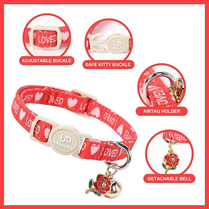 Cat Collar, 2 Pack Cat Collars Cute Breakaway Kitty Collar - Image 3