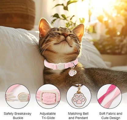 2 Pack Corduroy Cat Collars - Image 3